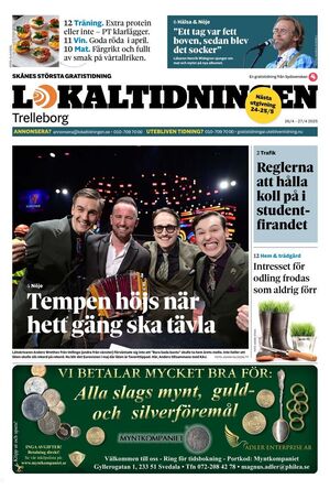 Förstasida Lokaltidningen Trelleborg