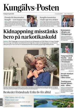 Förstasida Kungälvs-Posten