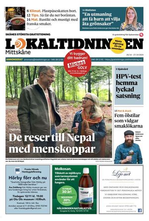 Förstasida Lokaltidningen Mittskåne