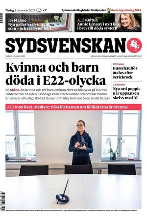 Förstasida Sydsvenskan Malmö