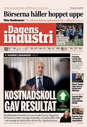 Förstasida Dagens industri