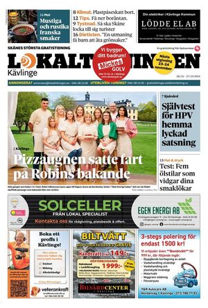 Förstasida Lokaltidningen Kävlinge