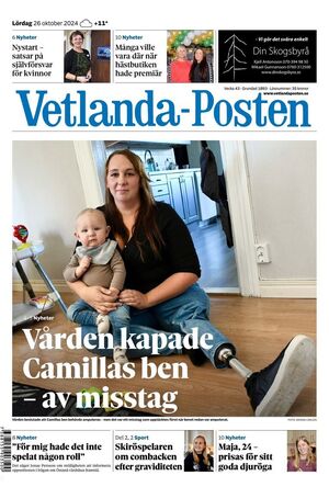 Förstasida Vetlanda-Posten