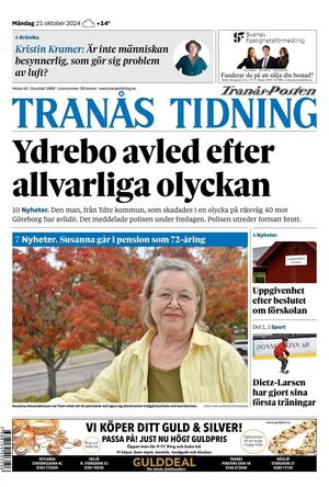 Förstasida Tranås Tidning