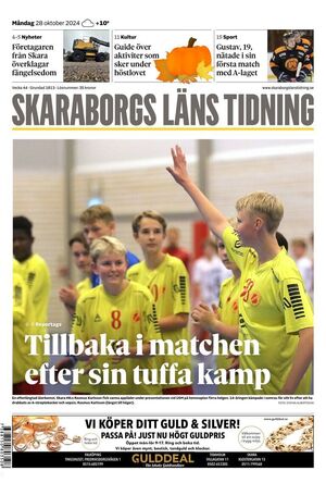 Förstasida Skaraborgs Läns Tidning