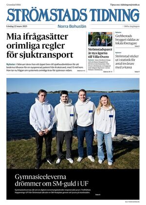 Förstasida Strömstads Tidning