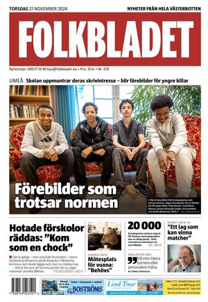 Förstasida Folkbladet Västerbotten