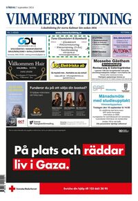 Förstasida Vimmerby Tidning