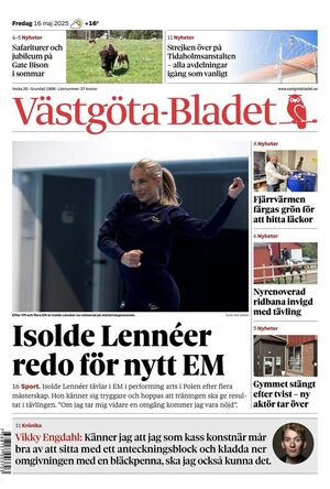 Förstasida Västgöta-Bladet