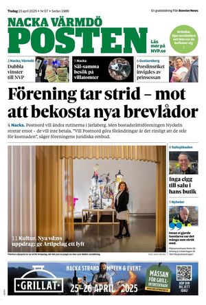 Förstasida Nacka Värmdö Posten Nacka