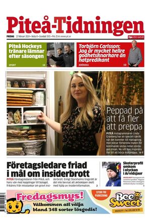 Förstasida Piteå-Tidningen