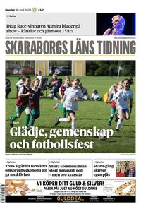 Förstasida Skaraborgs Läns Tidning