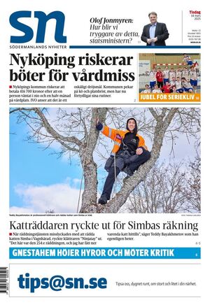 Förstasida Södermanlands Nyheter