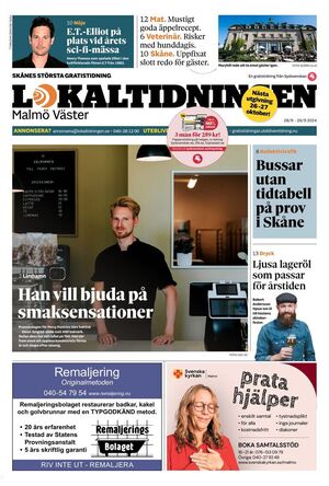 Förstasida Lokaltidningen Malmö Väster