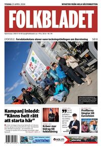 Förstasida Folkbladet Västerbotten