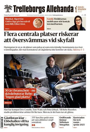 Förstasida Trelleborgs Allehanda