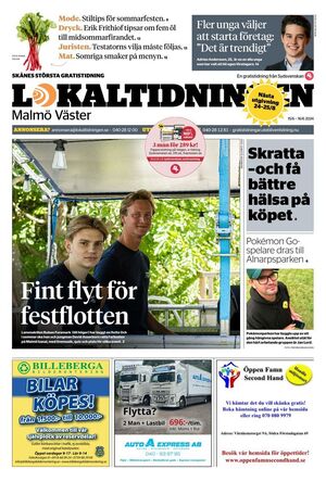 Förstasida Lokaltidningen Malmö Väster
