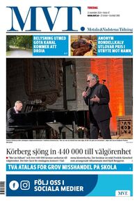 Förstasida Motala & Vadstena tidning