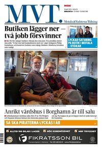 Förstasida Motala & Vadstena tidning