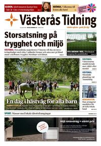 Förstasida Västerås Tidning
