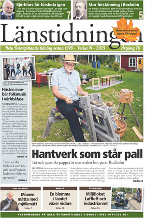 Förstasida Länstidningen Östergötland