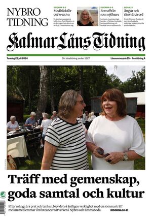Förstasida Kalmar Läns Tidning