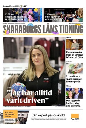 Förstasida Skaraborgs Läns Tidning