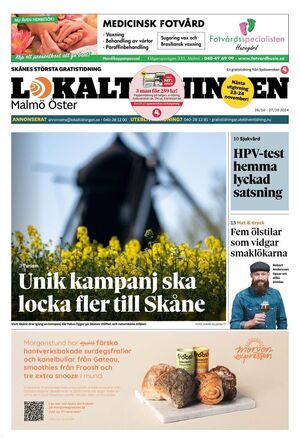 Förstasida Lokaltidningen Malmö Öster