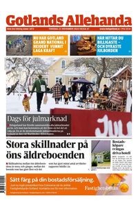 Förstasida Gotlands Allehanda