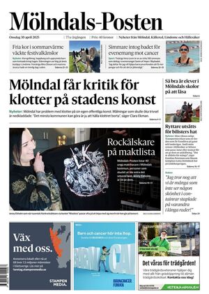 Förstasida Mölndals-Posten