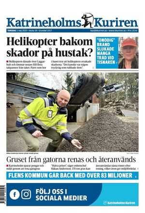 Förstasida Katrineholms-Kuriren