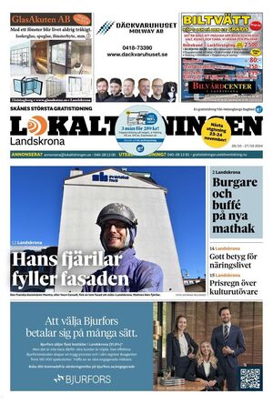 Förstasida Lokaltidningen Landskrona