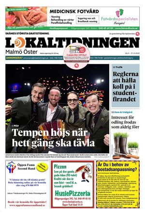 Förstasida Lokaltidningen Malmö Öster