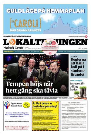 Förstasida Lokaltidningen Malmö Centrum