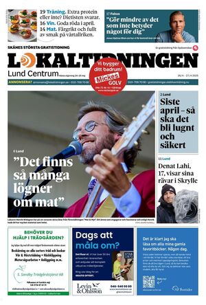 Förstasida Lokaltidningen Lund Centrum
