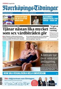 Förstasida Norrköpings Tidningar