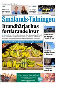 Förstasida Smålands-Tidningen