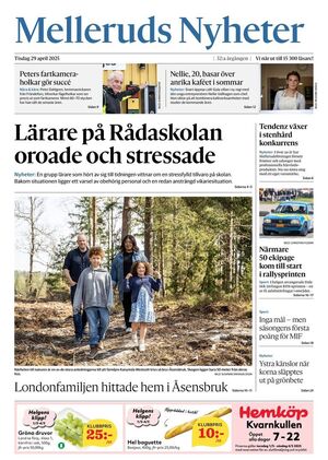 Förstasida Melleruds Nyheter