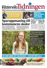 Förstasida Västerviks-Tidningen