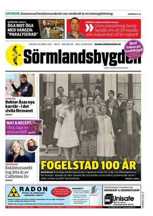 Förstasida Sörmlandsbygden