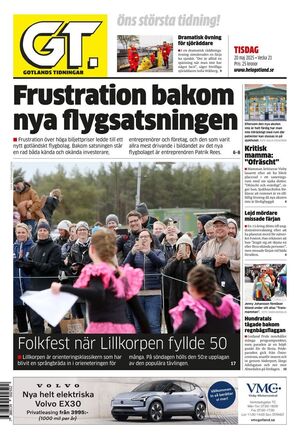 Förstasida Gotlands Tidningar