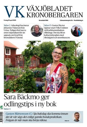 Förstasida Växjöbladet Kronobergaren