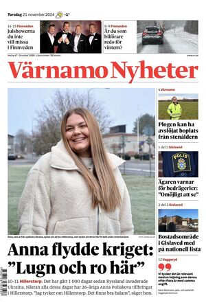 Förstasida Värnamo Nyheter