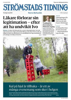 Förstasida Strömstads Tidning