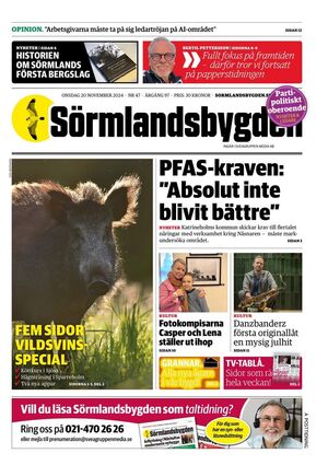 Förstasida Sörmlandsbygden