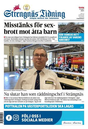 Förstasida Strengnäs Tidning