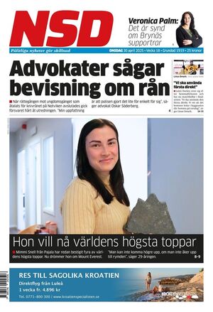 Förstasida Norrländska Socialdemokraten