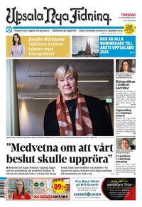 Förstasida Upsala Nya Tidning